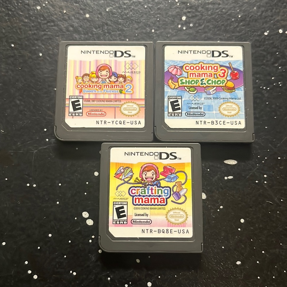 3 Cooking mama Nintendo DS games